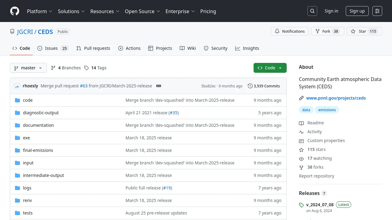 Preview image of GitHub page