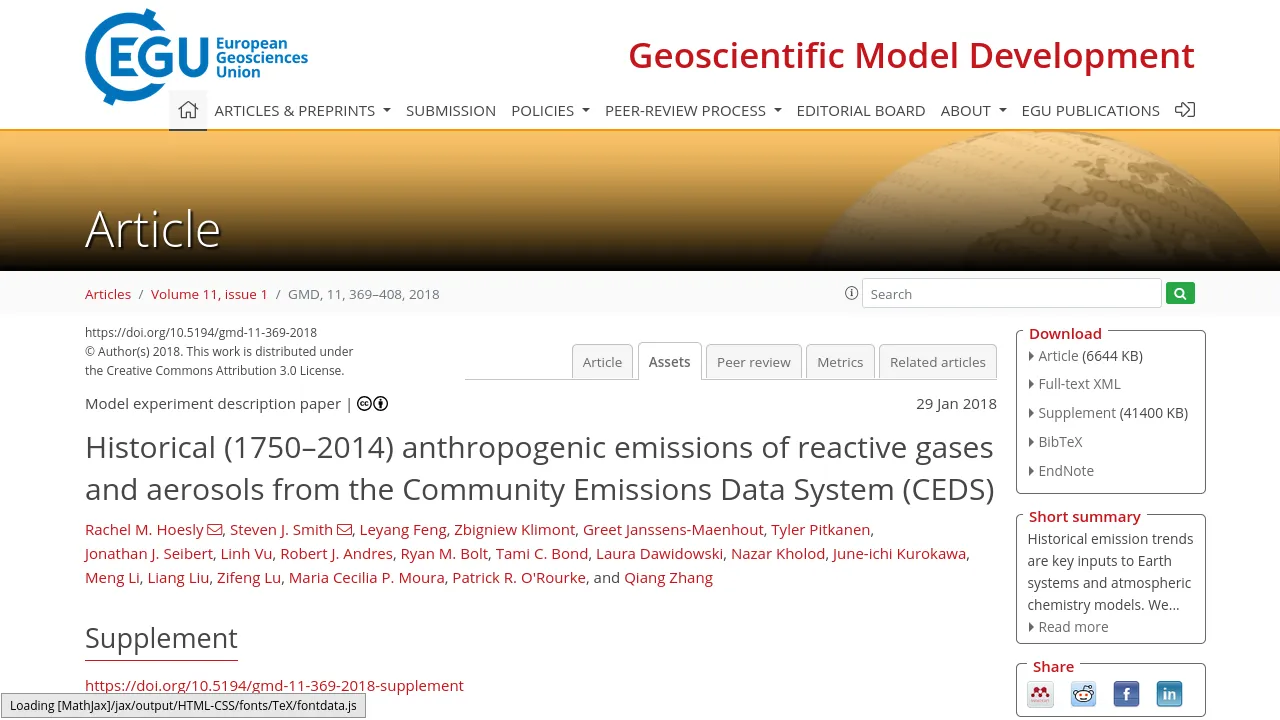 Preview of Zenodo website